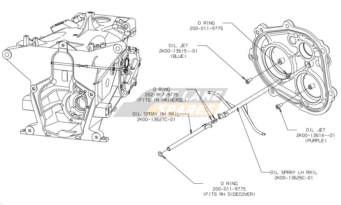 SPRAY RAILS ASSY